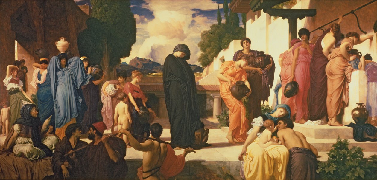 Captive Andromache, ca 1888 (olja på duk) (se 226710 & 250633) av Frederic Leighton