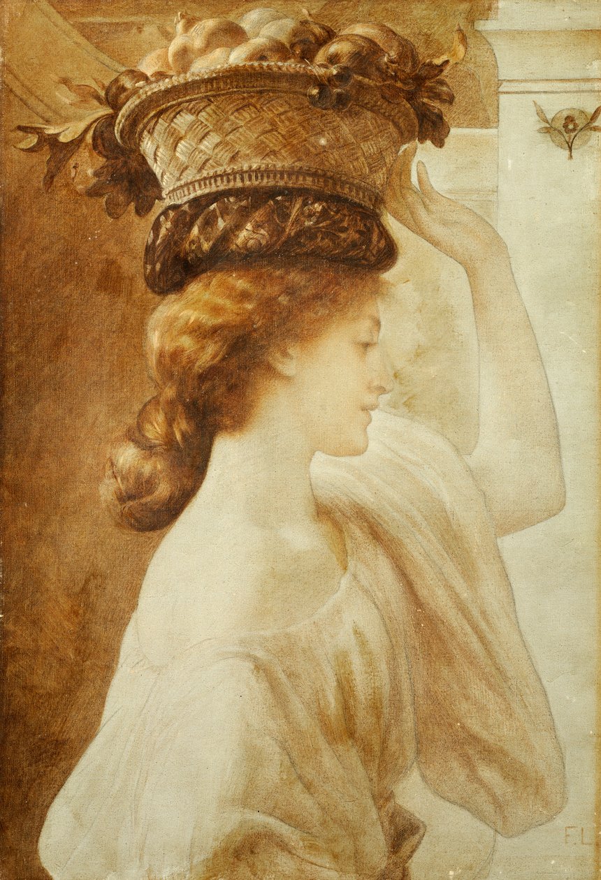 Eucharis: En flicka med en fruktkorg av Frederic Leighton