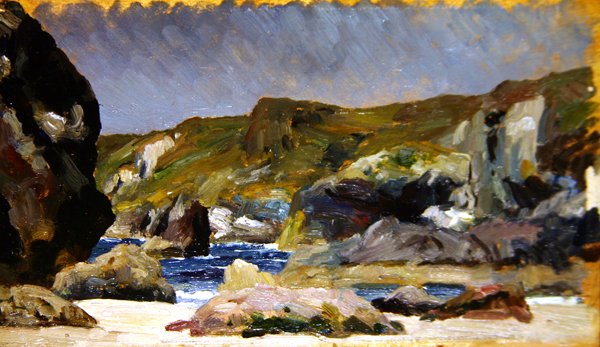 Kynance Cove (olja på panel) av Frederic Leighton