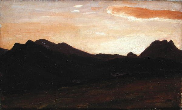 Landskap med kullar (olja på duk) av Frederic Leighton