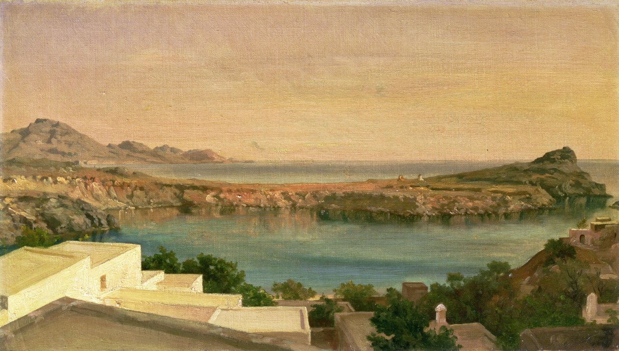 Lindos, Rhodos, ca 1867 (olja på duk) av Frederic Leighton