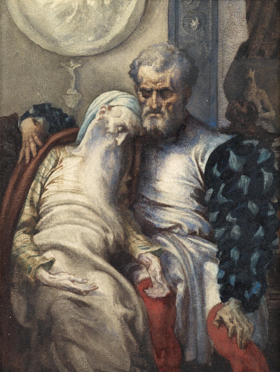 Michael Angelo vårdar sin döende tjänare av Frederic Leighton