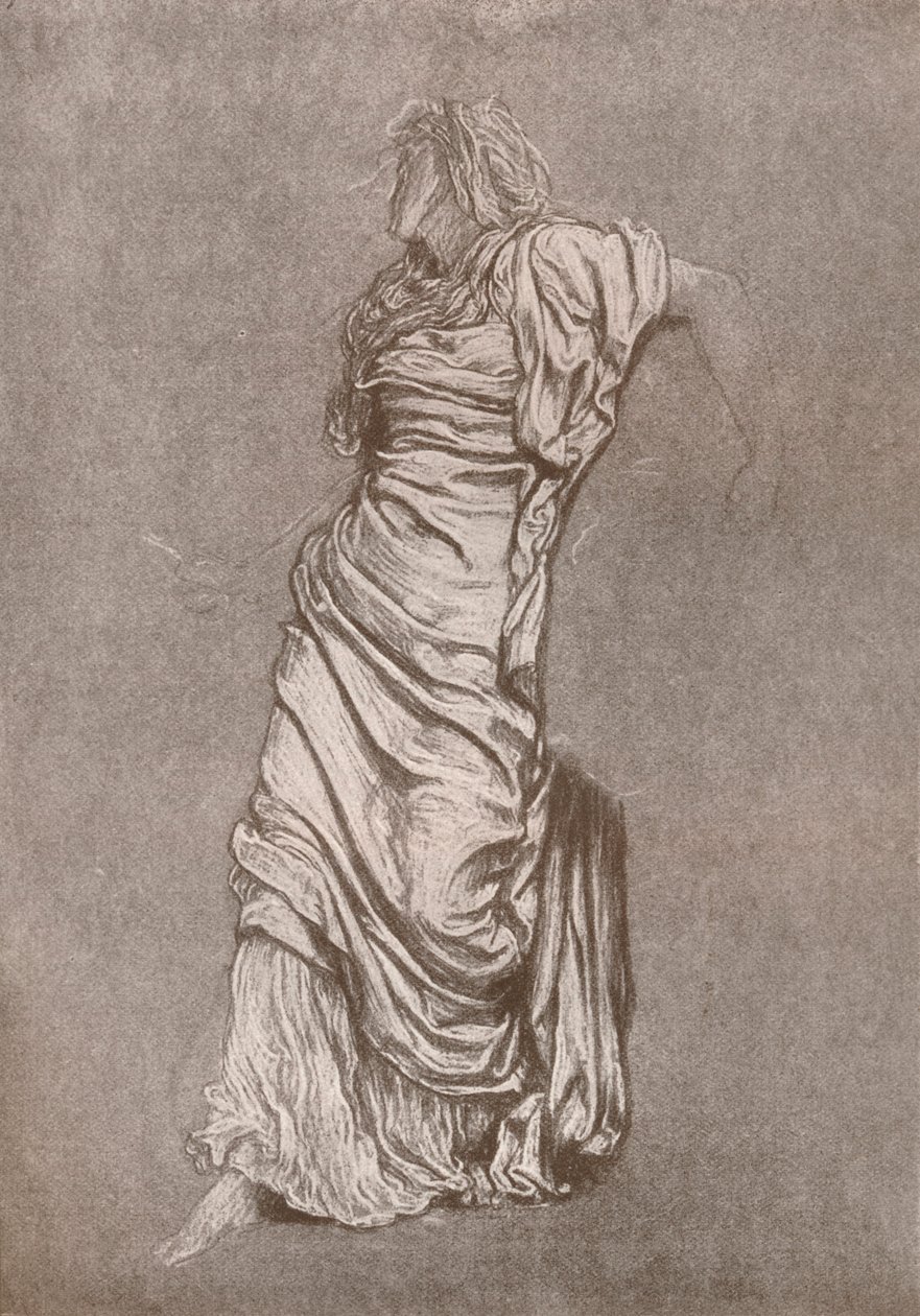 Studie för Rizpah, c1870, 1897 av Frederic Leighton