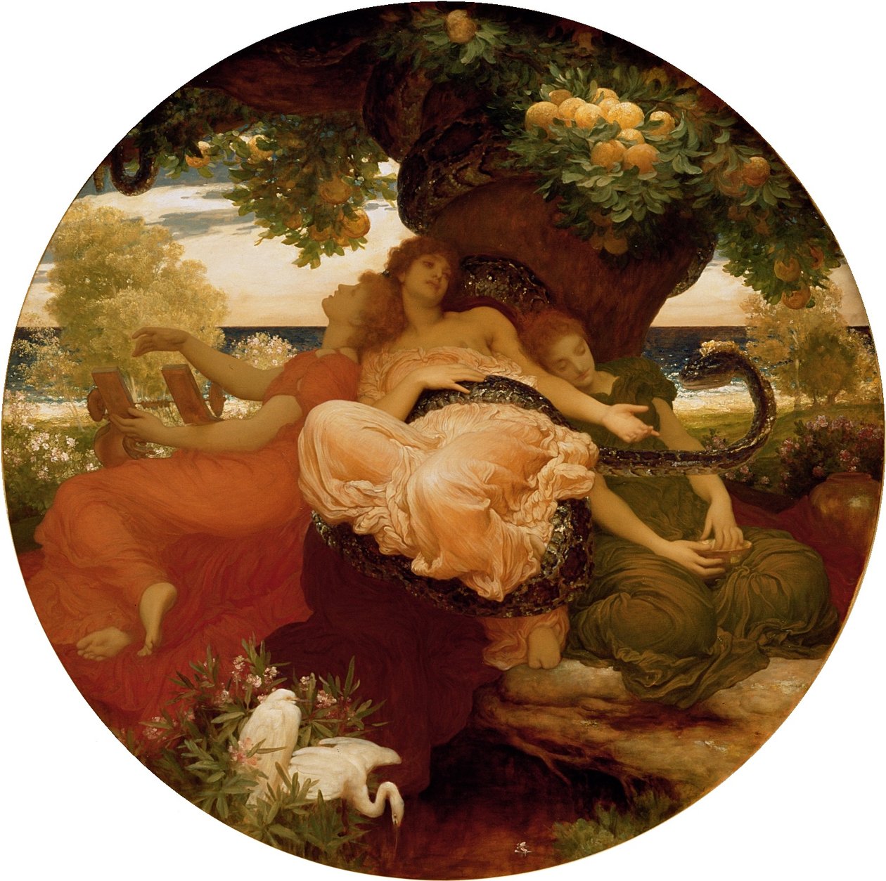Hesperidernas trädgård av Frederic Leighton