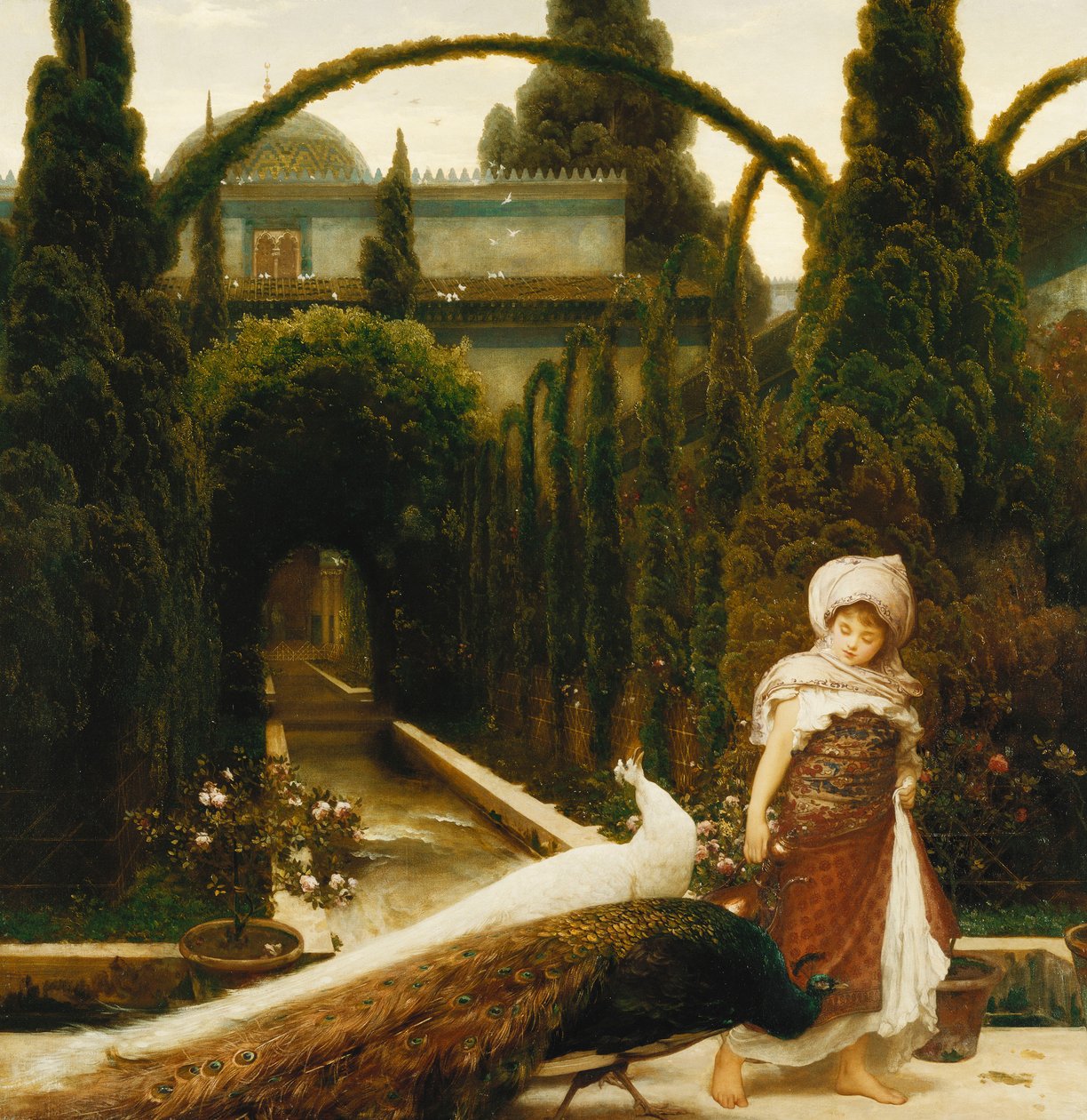 Den moriska trädgården; en dröm om Granada, 1874 av Frederic Leighton