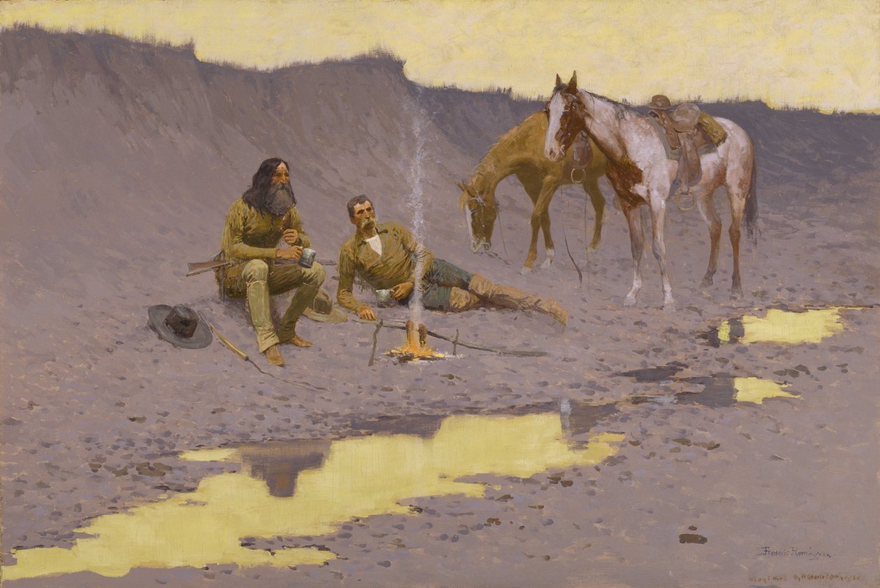 Ett nytt år på Cimarron av Frederic Remington