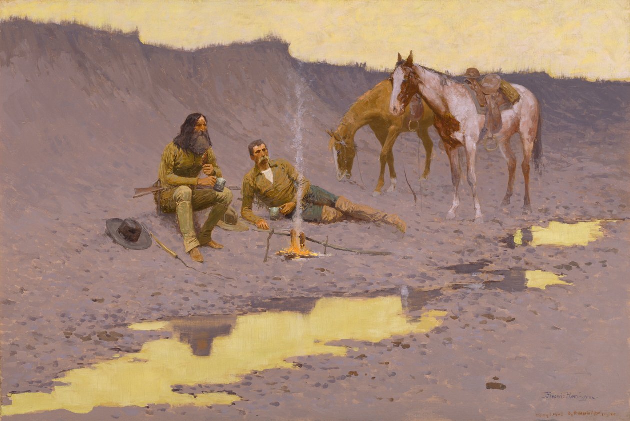 Ett nytt år på Cimarron av Frederic Remington