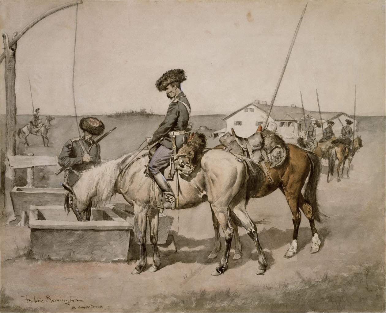 En kosack från Amoor av Frederic Remington