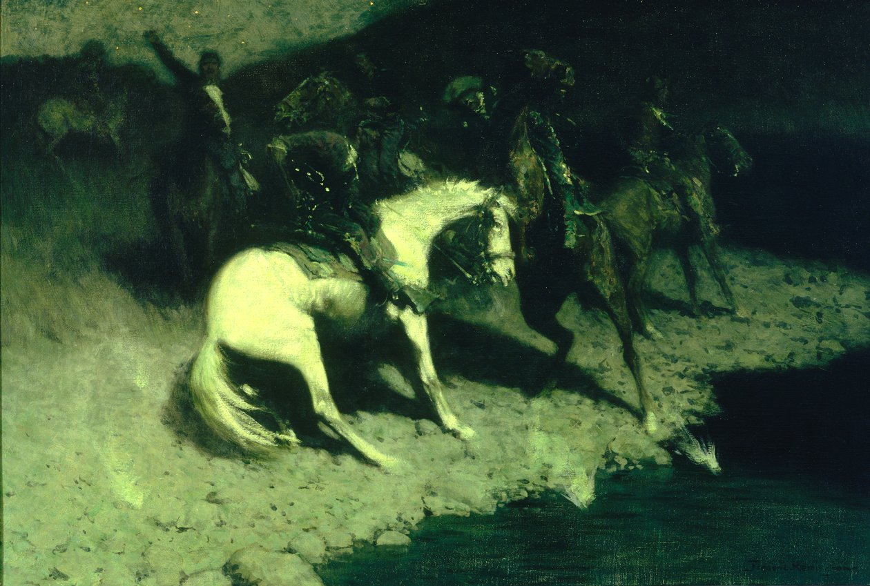 Avfyrad på, 1907. av Frederic Remington