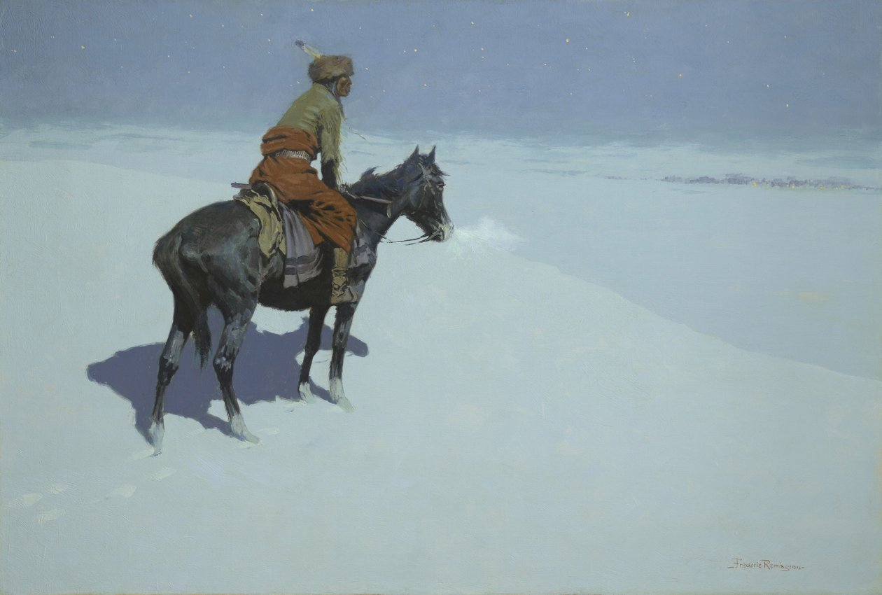 Vänner eller fiender? av Frederic Remington