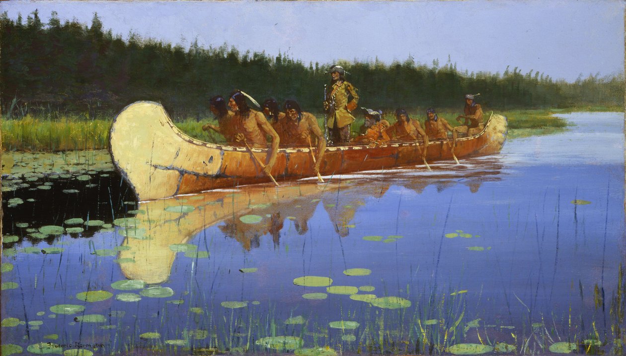 Radisson och Groseilliers av Frederic Remington
