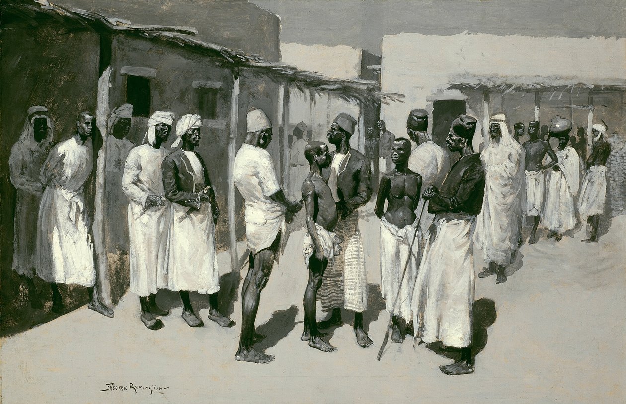 Slavmarknad av Frederic Remington