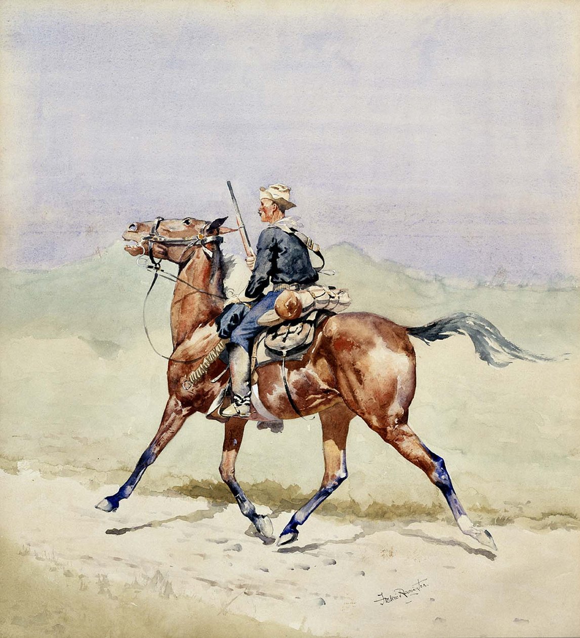 Förstärkningsstyrkan av Frederic Remington