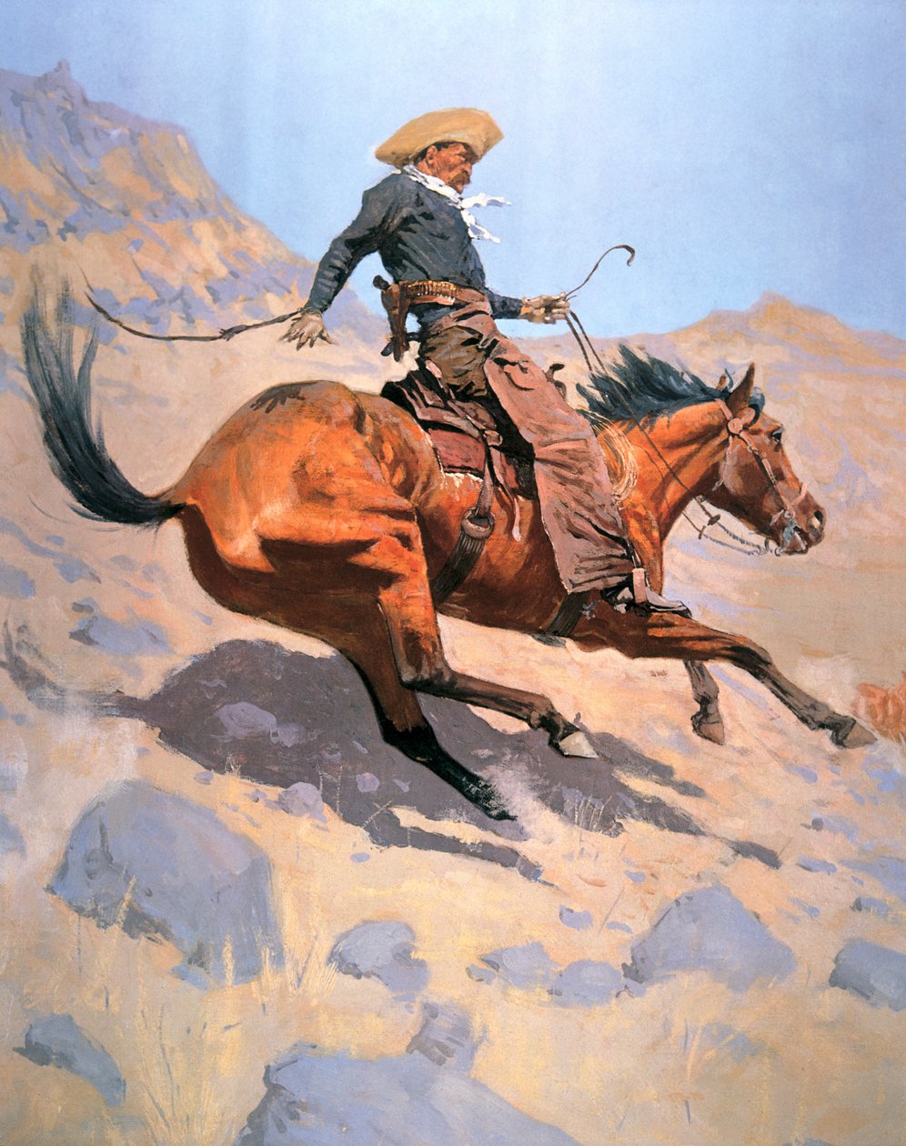The Cowboy (olja på duk) av Frederic Remington