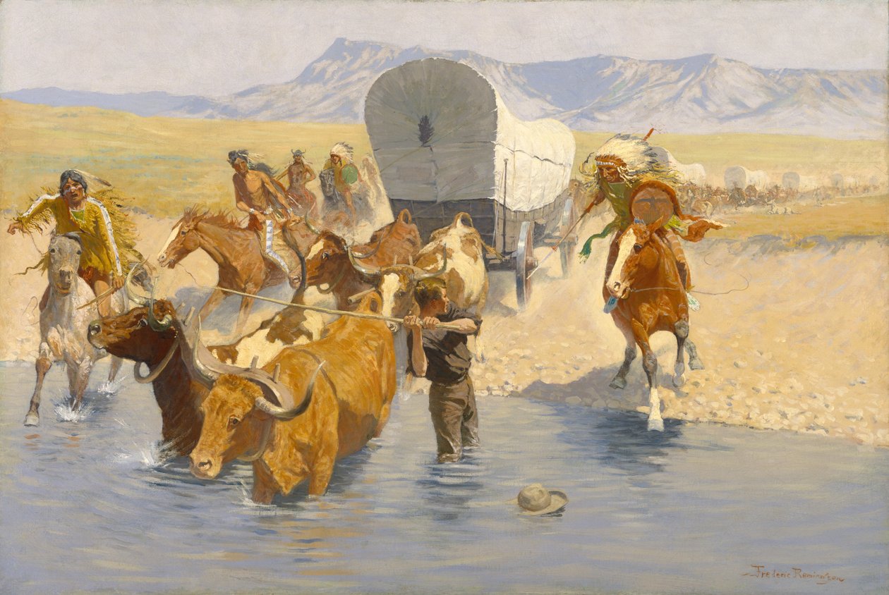 Emigranterna, c.1904 av Frederic Remington