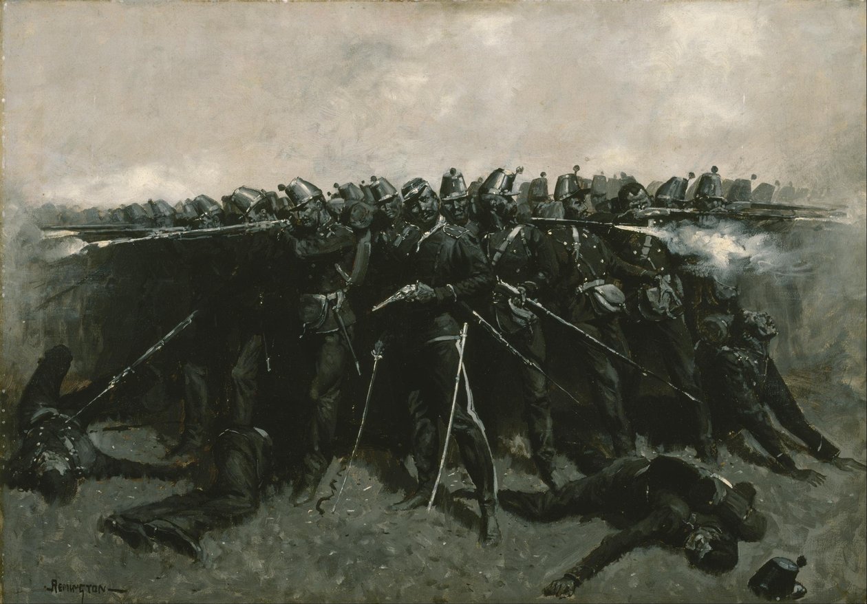 Infanterikvadraten av Frederic Remington