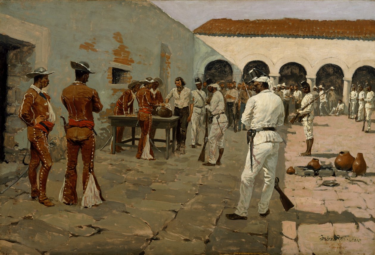 Mier-expeditionen: Teckningen av den svarta bönan av Frederic Remington