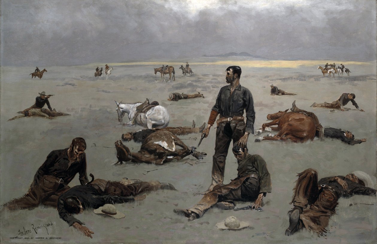 Vad en omärkt ko har kostat, 1895 av Frederic Remington