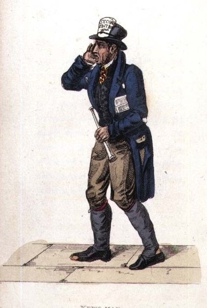 Nyhetsmannen från Ackermanns värld i miniatyr av Frederic Shoberl