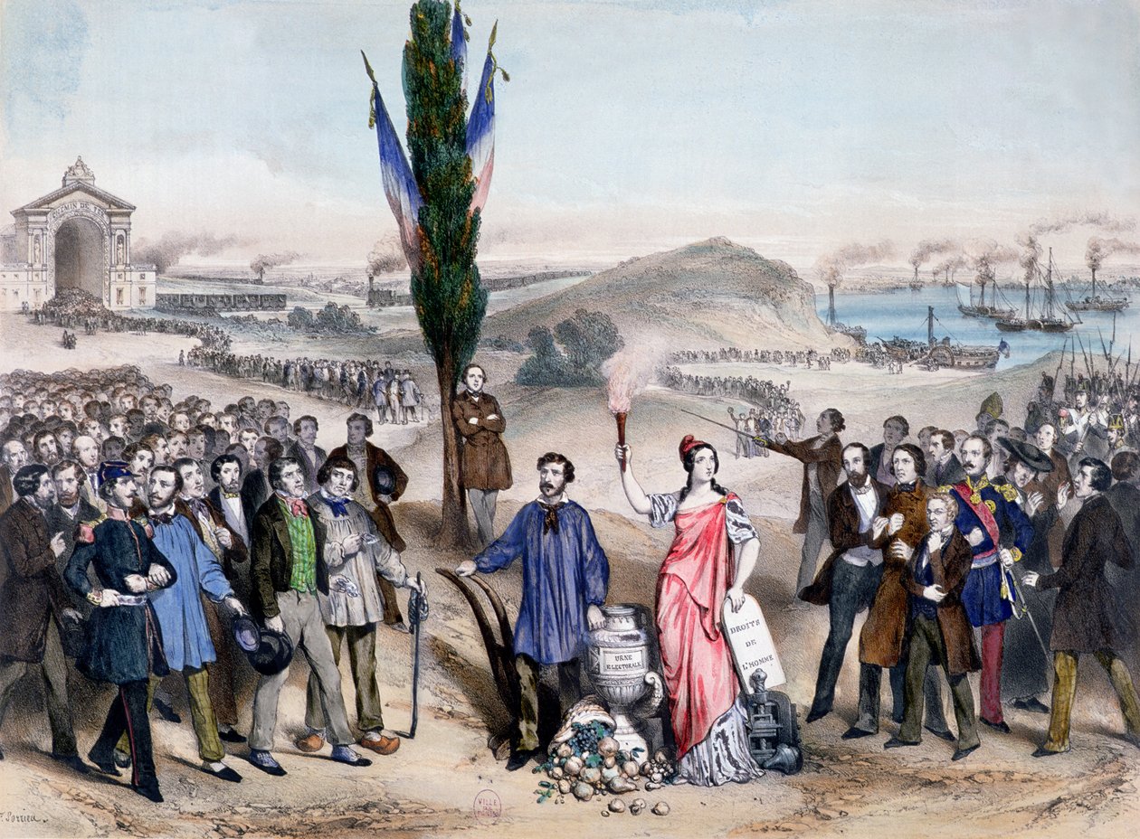 Allmän rösträtt, 1850 av Frederic Sorrieu