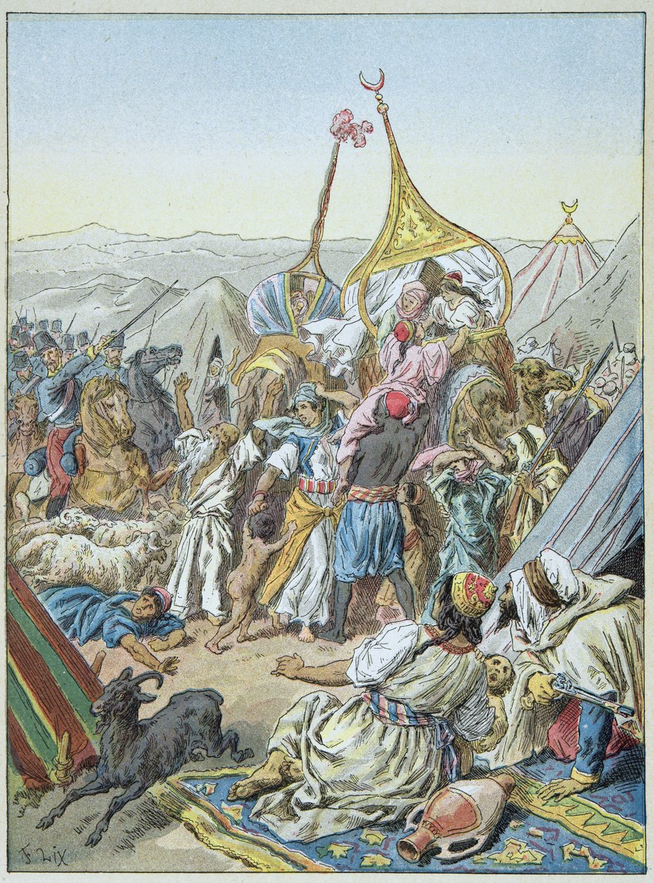 Abd-El-Kaders smala togs den 16 maj av Frederic Theodore Lix