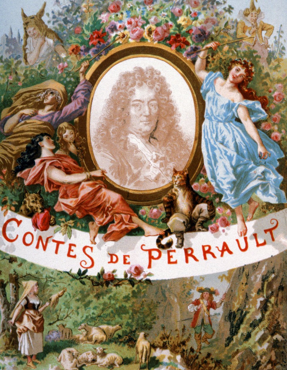 Charles Perrault och karaktärerna i hans berättelser, tidigt 1900-tal (illustration) av Frederic Theodore Lix