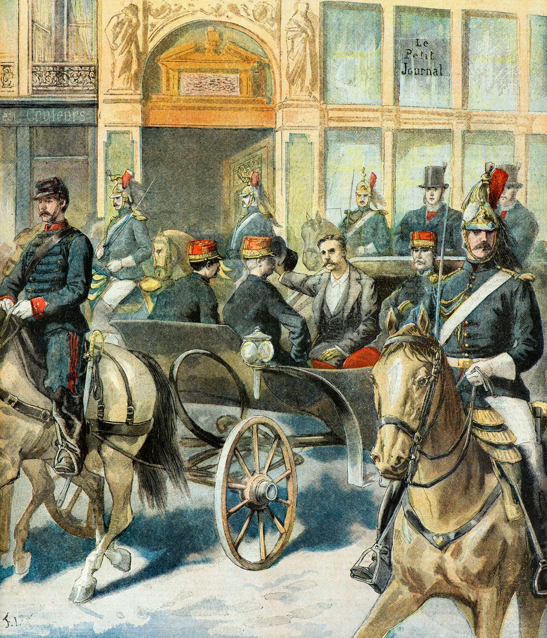 Republikens president Casimir Perier återvänder av Frederic Theodore Lix