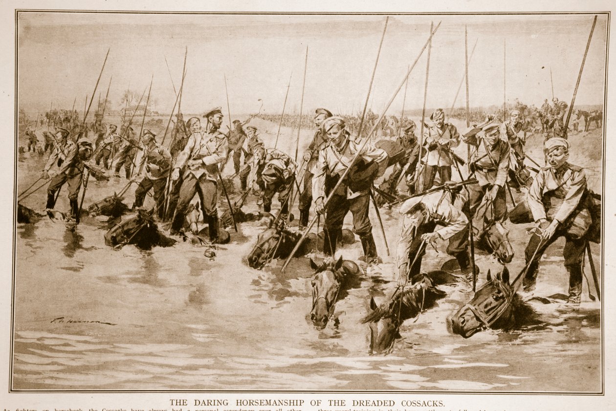 De fruktade kosackernas vågade ryttare, 1914-19 av Frederic de Haenen