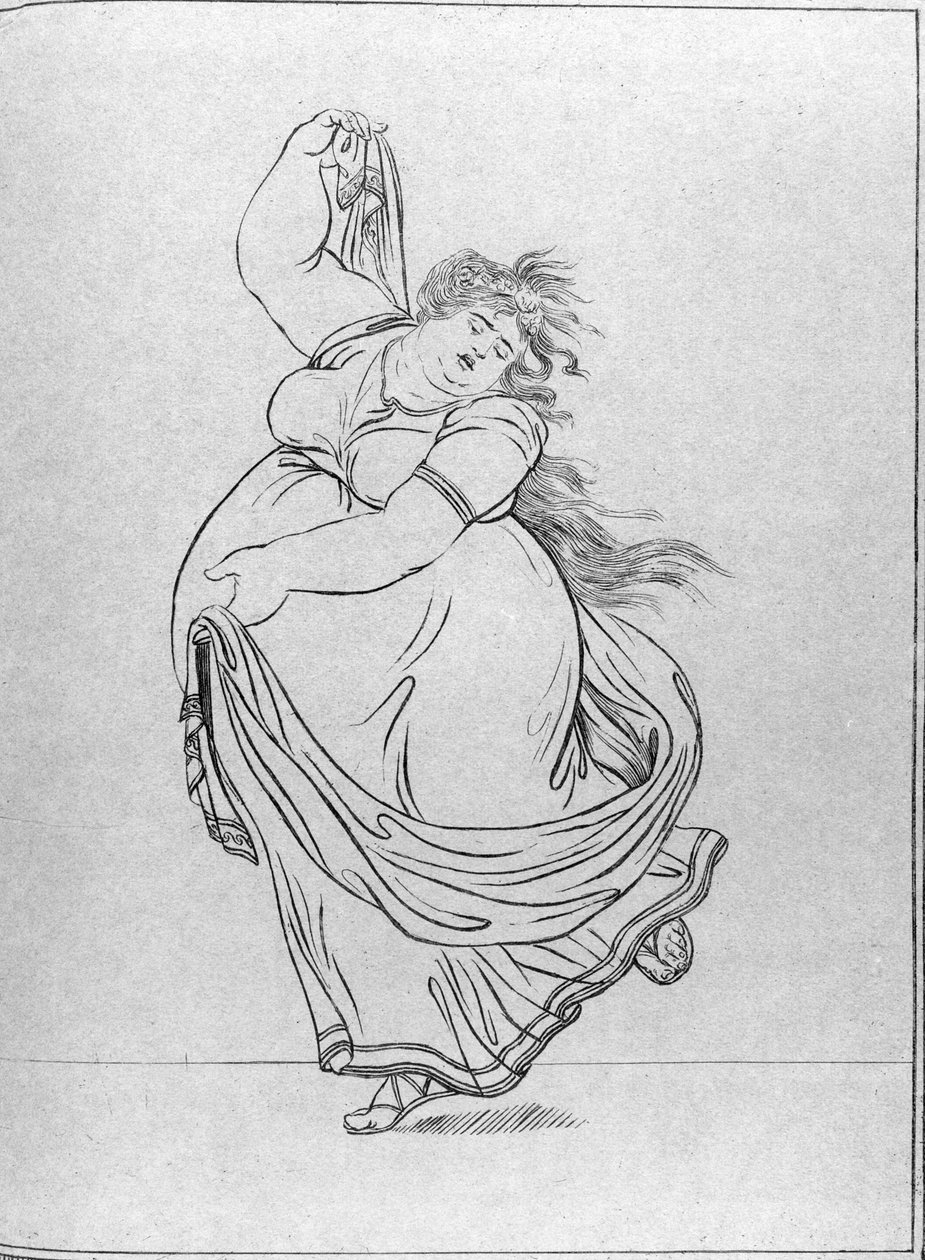 The Muse of Dance, tavla VI från en ny upplaga avsevärt förstorad, av Lady Hamiltons 
