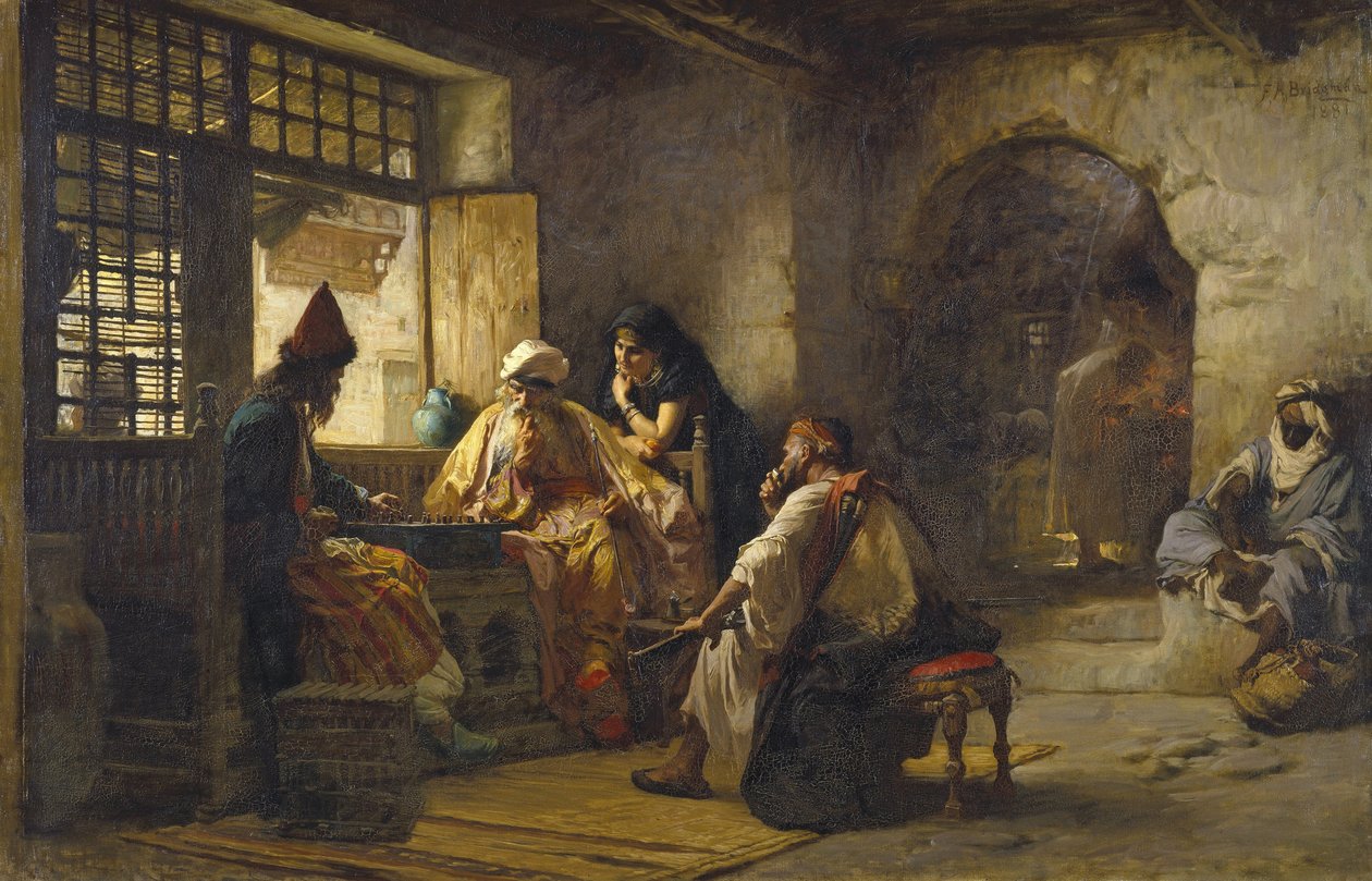Ett intressant spel av Frederick Arthur Bridgman