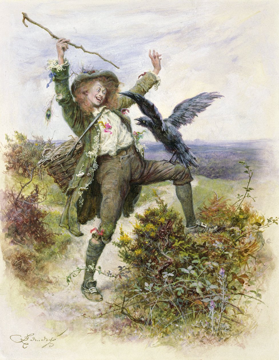 Barnaby Rudge och raggargreppet av Frederick Barnard