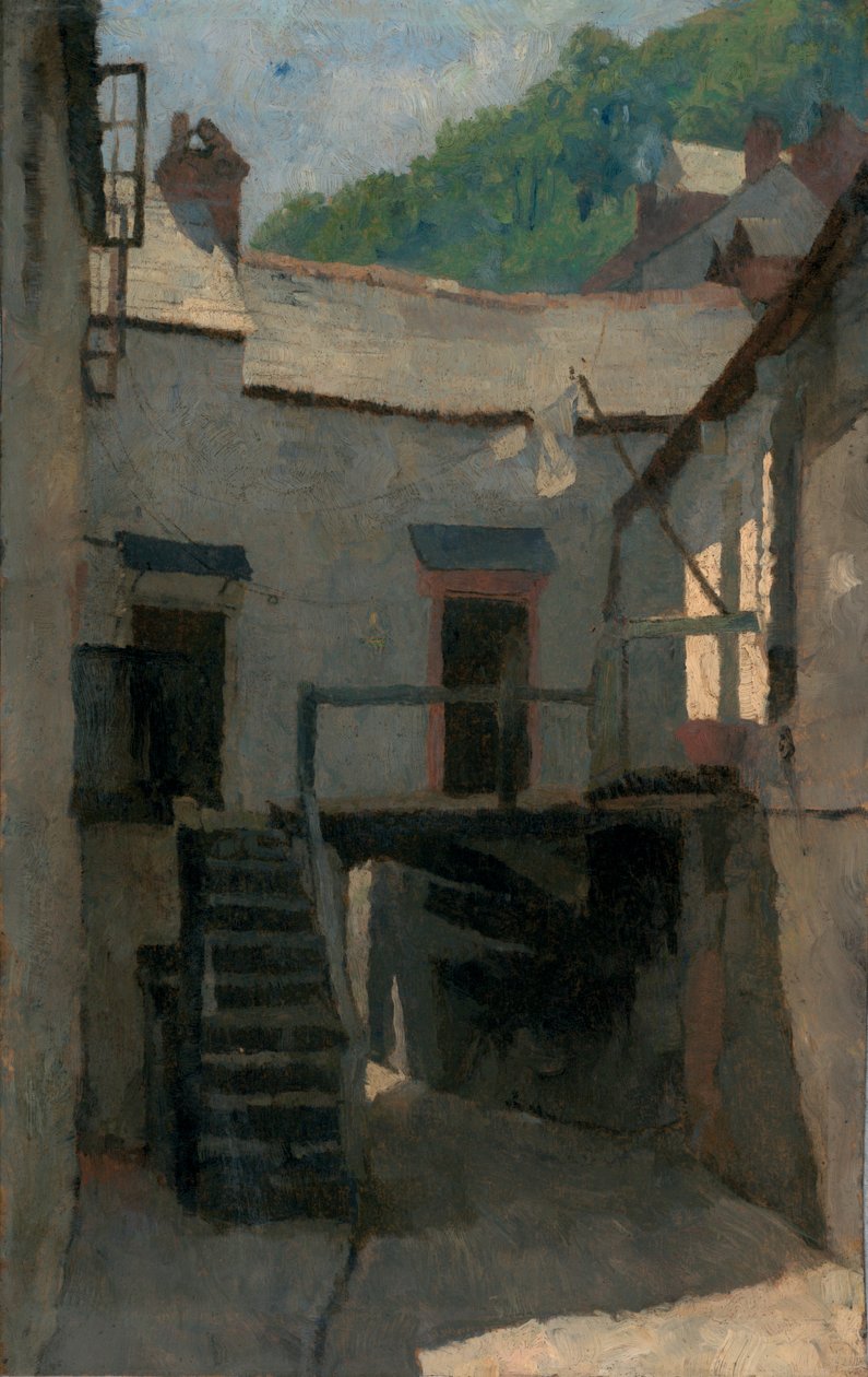 Gatubild, Cornwall av Frederick Cayley Robinson