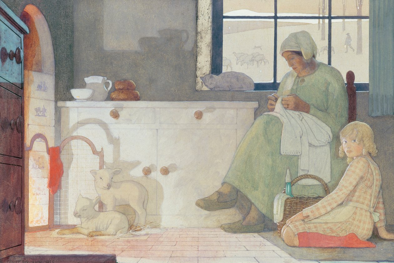 Fostermodern, 1925 av Frederick Cayley Robinson