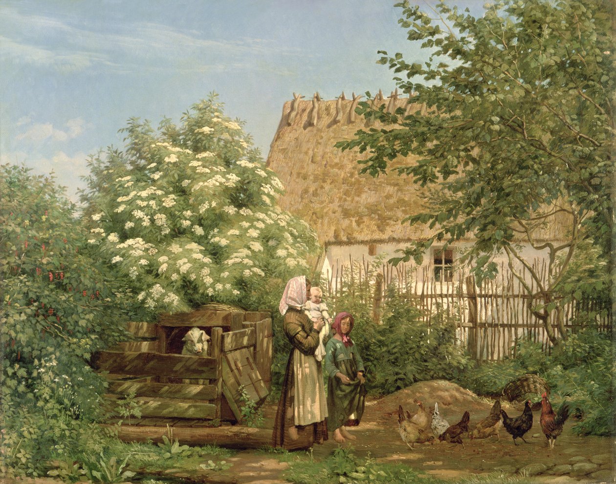 Mata kycklingarna av Frederick Christian Lund