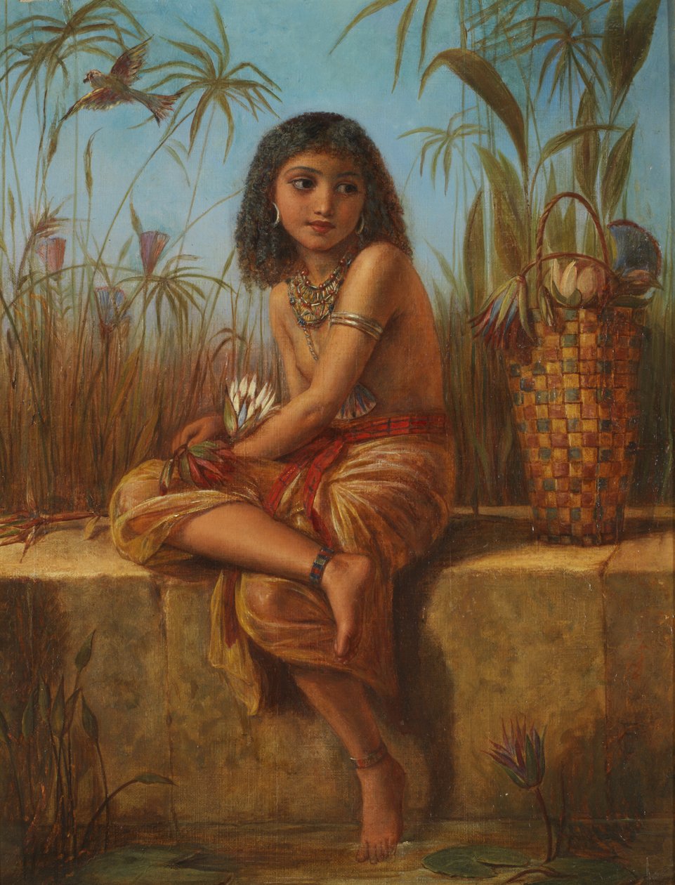 En egyptisk blomsterflicka av Frederick Goodall