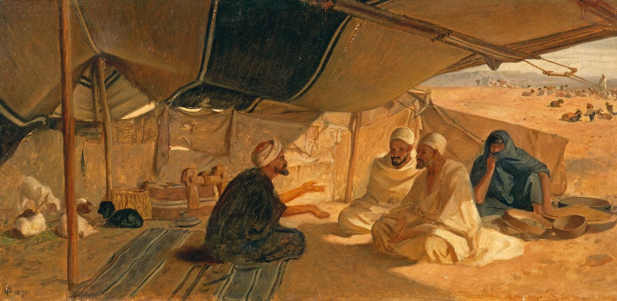 Araber i öknen, 1871 av Frederick Goodall