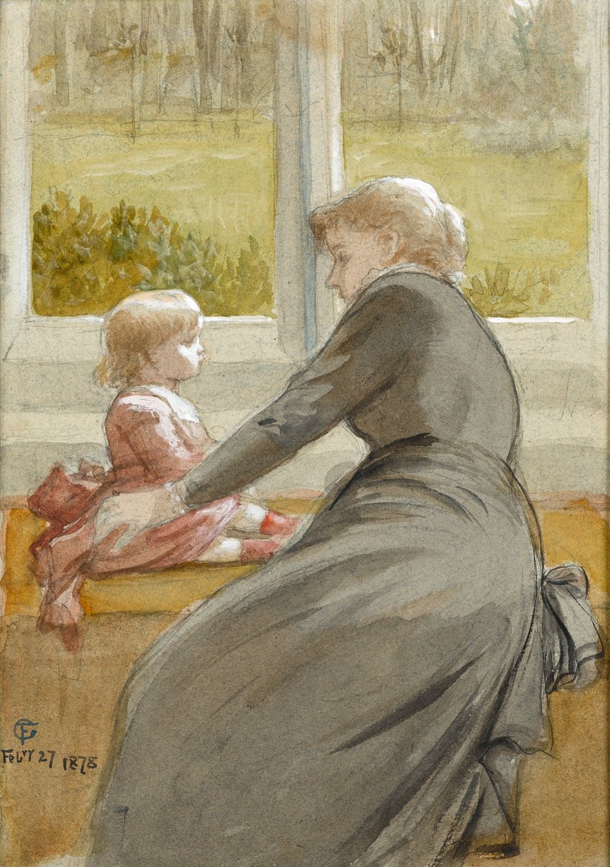 Frederica, 1878 (wc på papper) av Frederick Goodall