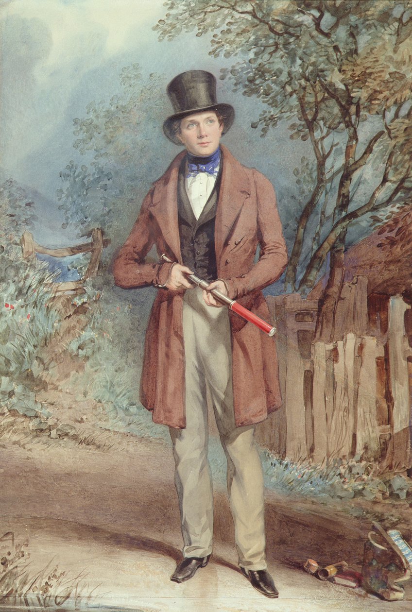Naturforskaren (wc på papper) av Frederick Joseph Butler Lines