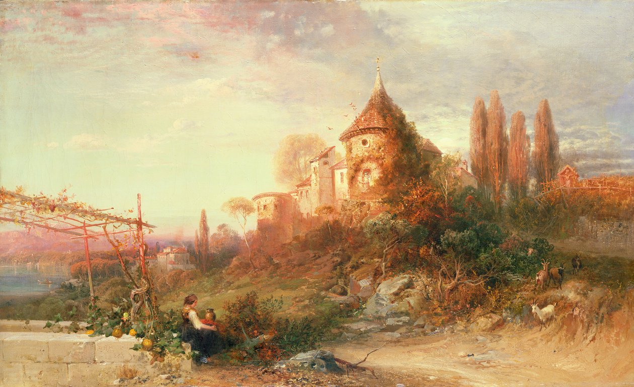 Vingårdar i Meran, Tyrolen av Frederick Lee Bridell
