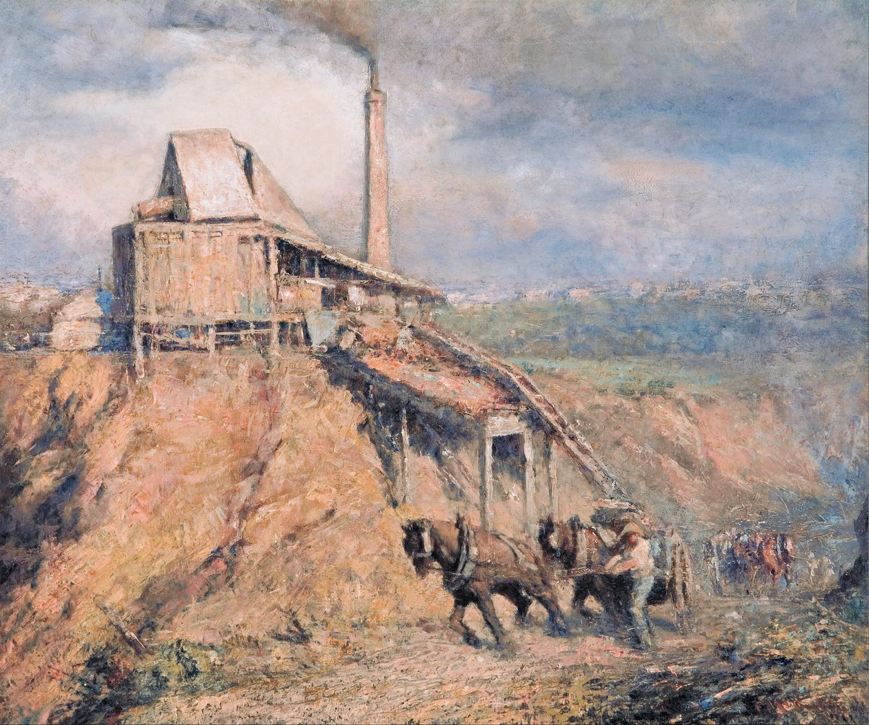 Den gamla stenkrossen (stenbrottet) av Frederick McCubbin