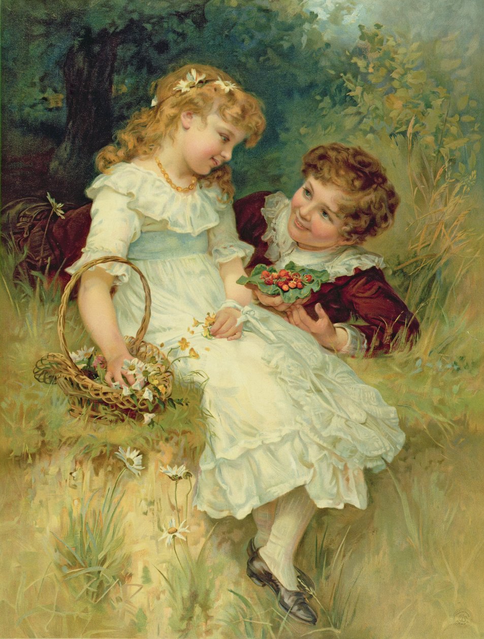 Sweethearts, från Pears Annual, 1905 av Frederick Morgan