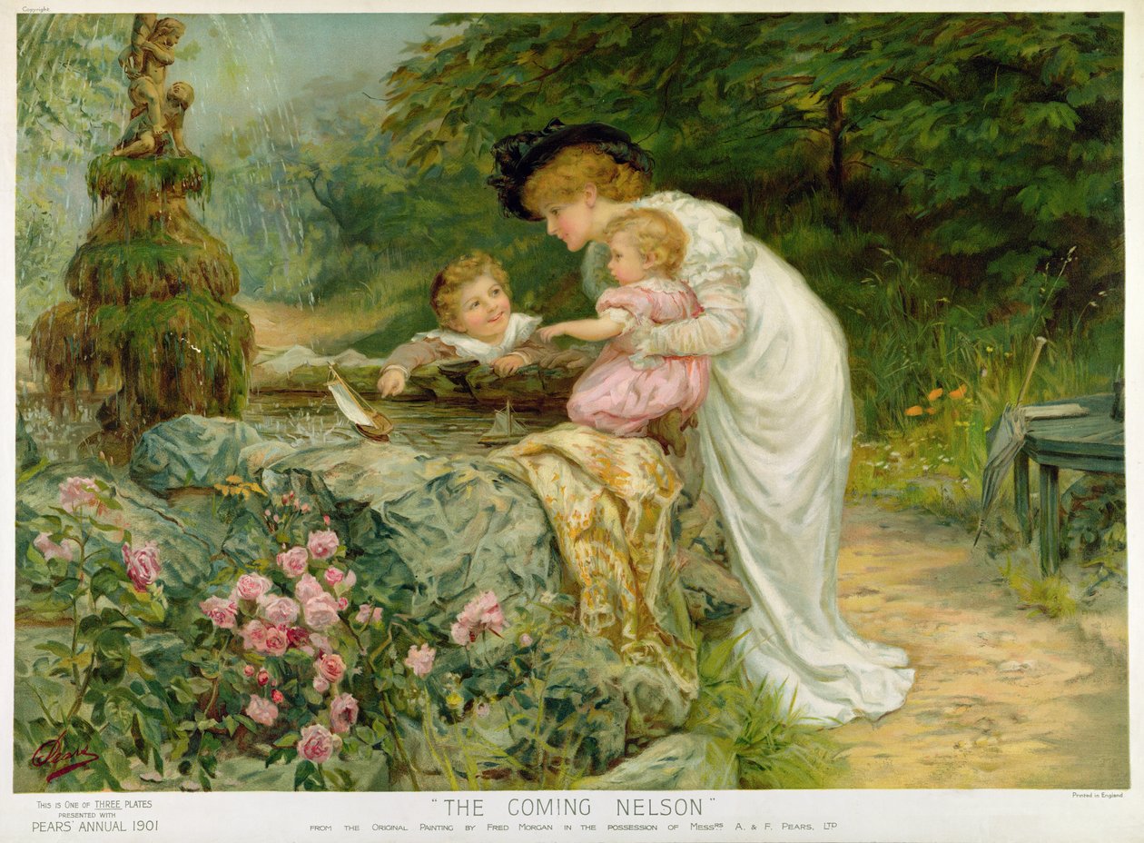 The Coming Nelson, från Pears Annual, 1901 av Frederick Morgan