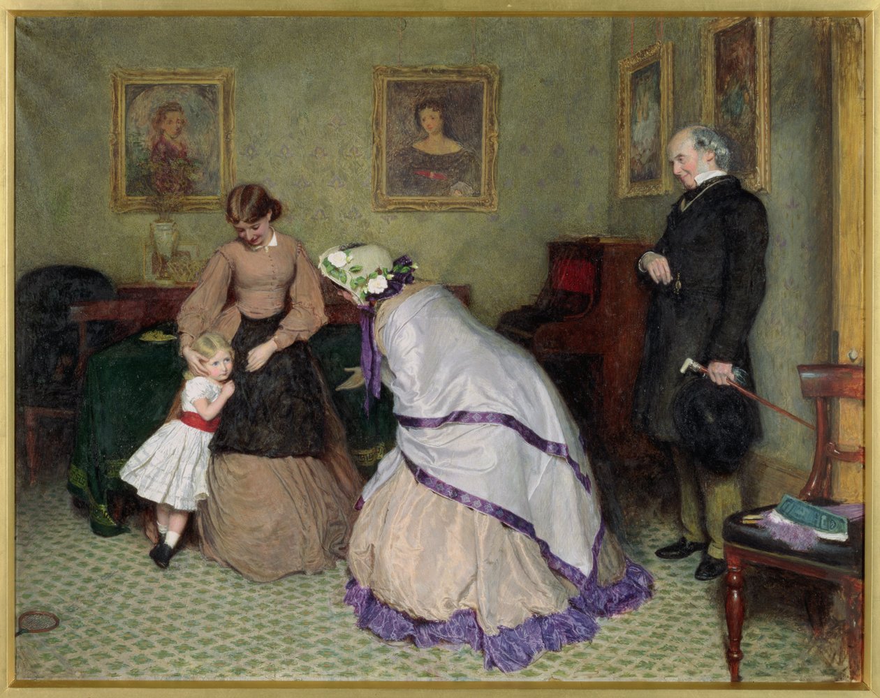 Strange Faces (wc och bodycolour på papper) av Frederick Walker