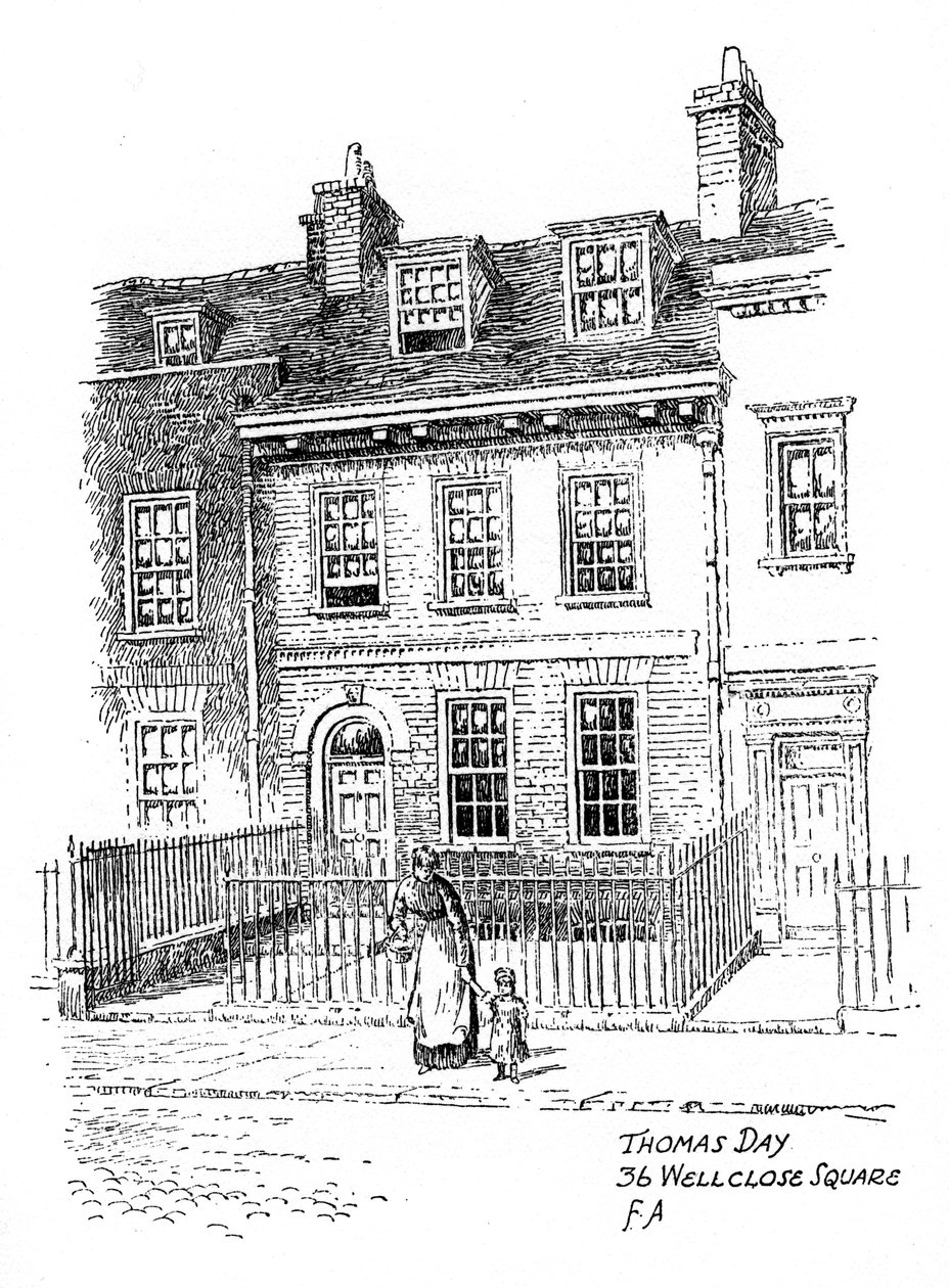 Thomas Days hus, 36 Wellclose Square, Whitechapel, London, 1912. av Frederick Adcock
