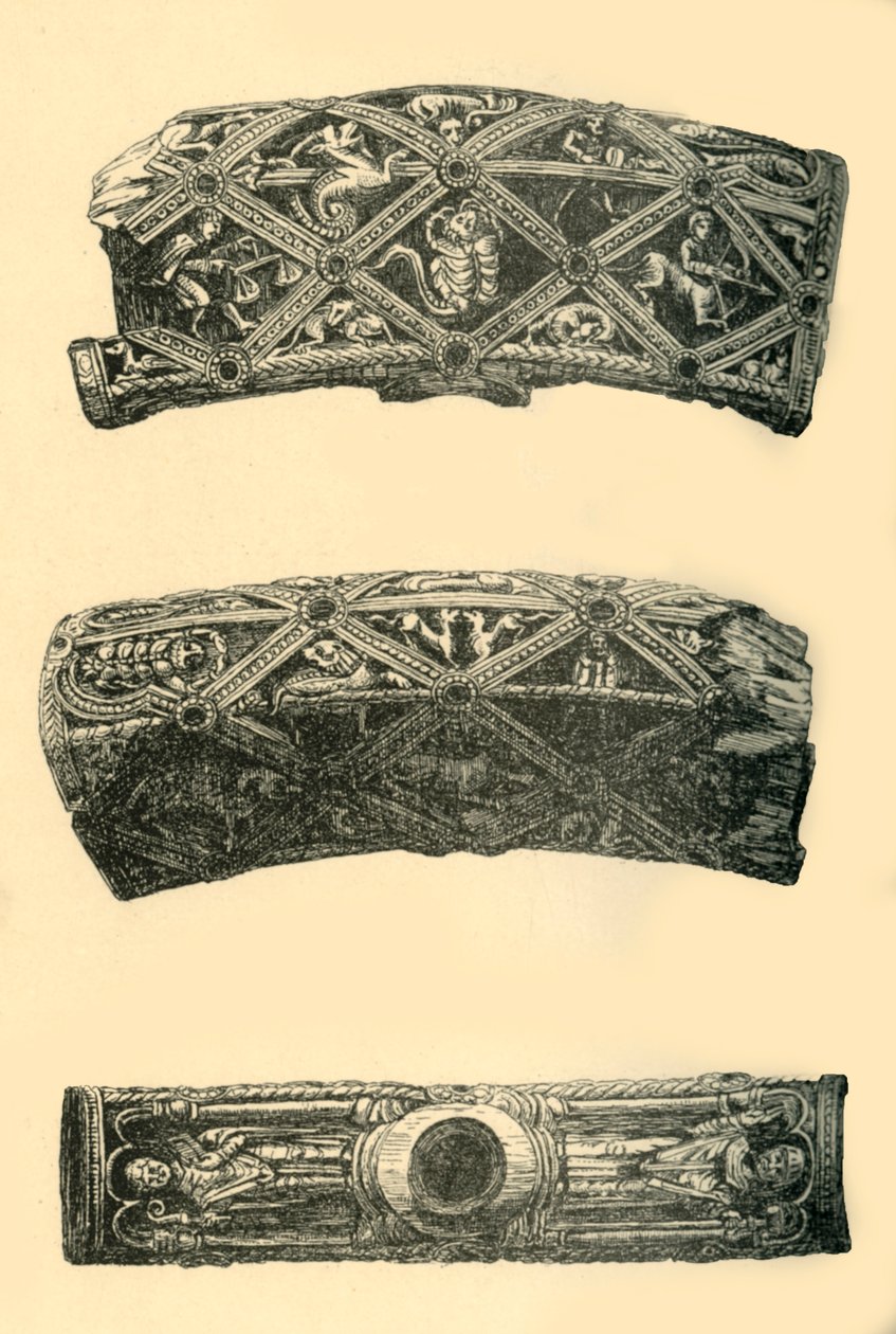 Chef för ett Tau-kors, c1140-1150, 1881. av Frederick Albert Slocombe