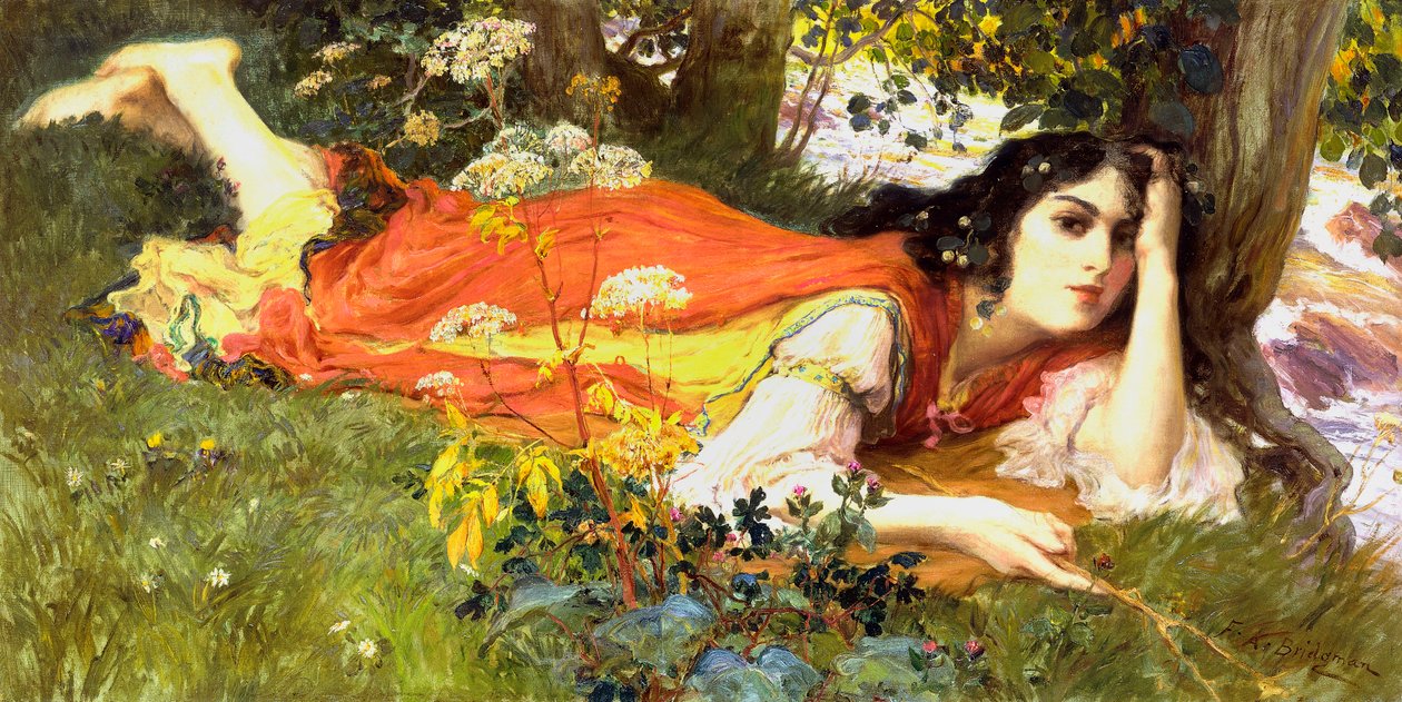 Vid Running Brook, av Frederick Arthur Bridgman