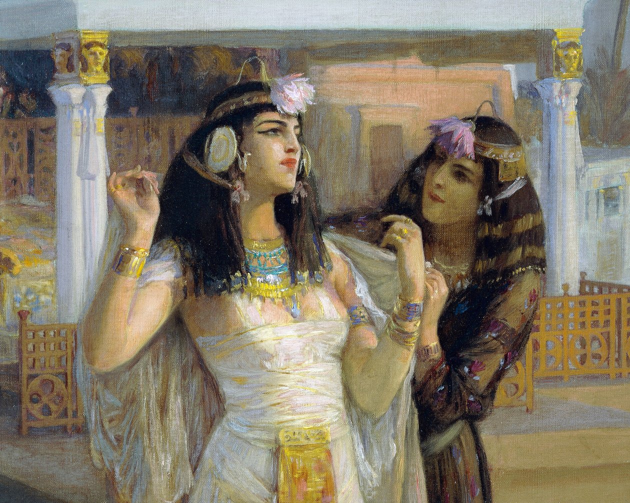 Cleopatra på terrasser av Philae av Frederick Arthur Bridgman