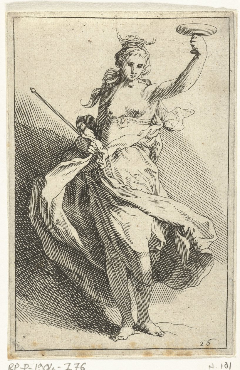 Kvinna med kalk och spira The Little Figures (serietitel) av Frederick Bloemaert