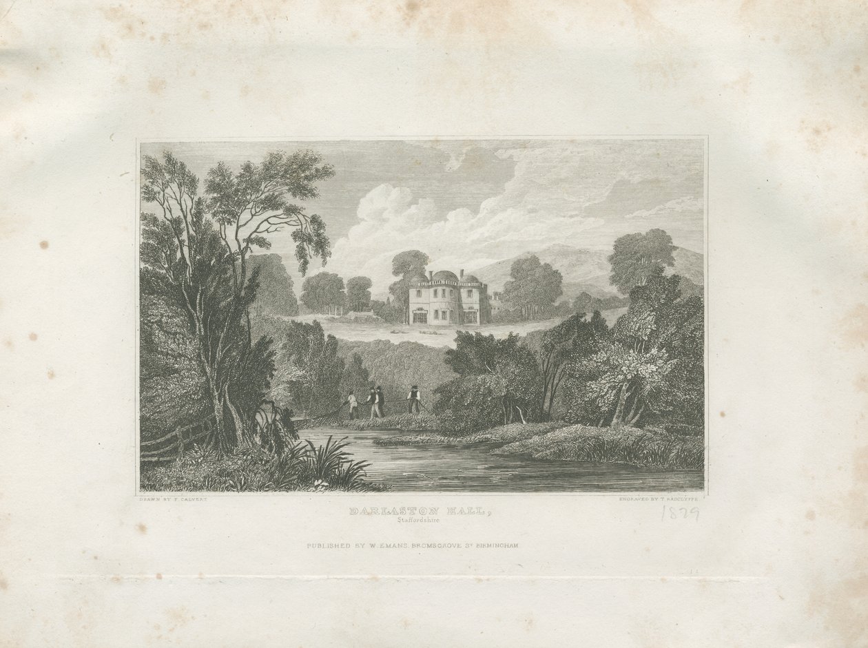 Barlaston Hall: gravyr och [1800-talet] av Frederick Calvert