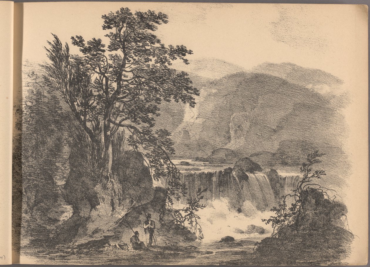 En av en serie av sextio skisser av stugor. London, 1825. av Frederick Calvert